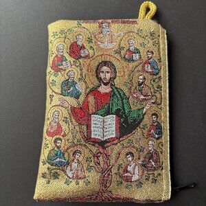 NEW - Christian Icon Tapestry Pouch – Holy Family Design